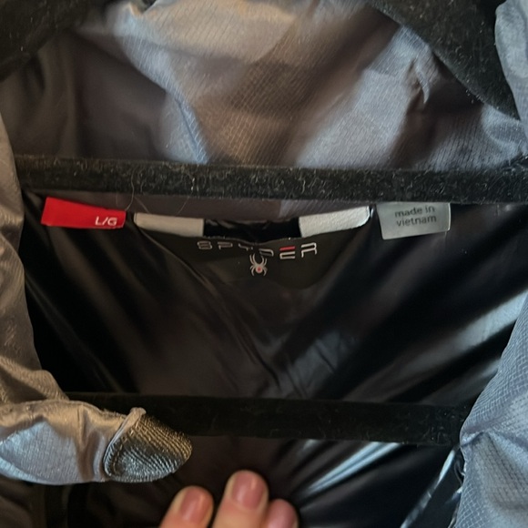 Spyder Black Puffer Jacket - Picture 3 of 4